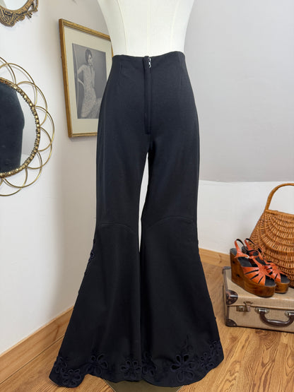 1960s / 70s Floral Cut-Out Flares