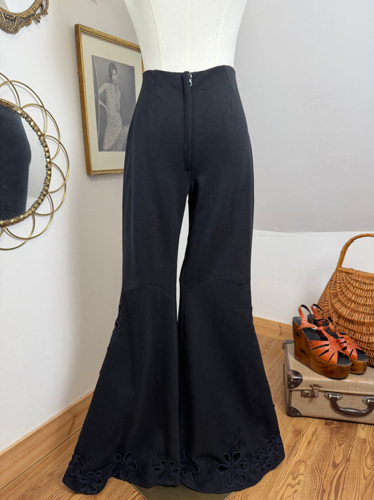 1960s / 70s Floral Cut-Out Flares