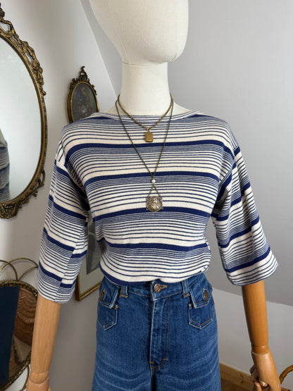 1970s Cotton Striped T-shirt