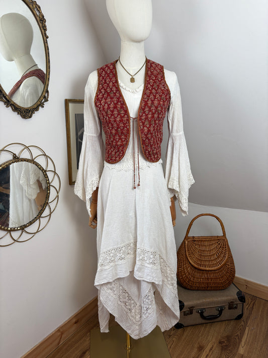 Late 60s Handkerchief Cotton Dress