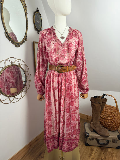 1970s ‘Phool’ Blockprint Shirt & Wrap Skirt