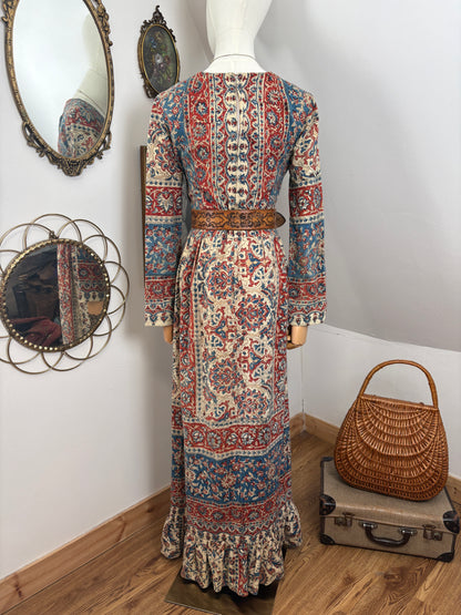 1960s Indian Tapestry Dress