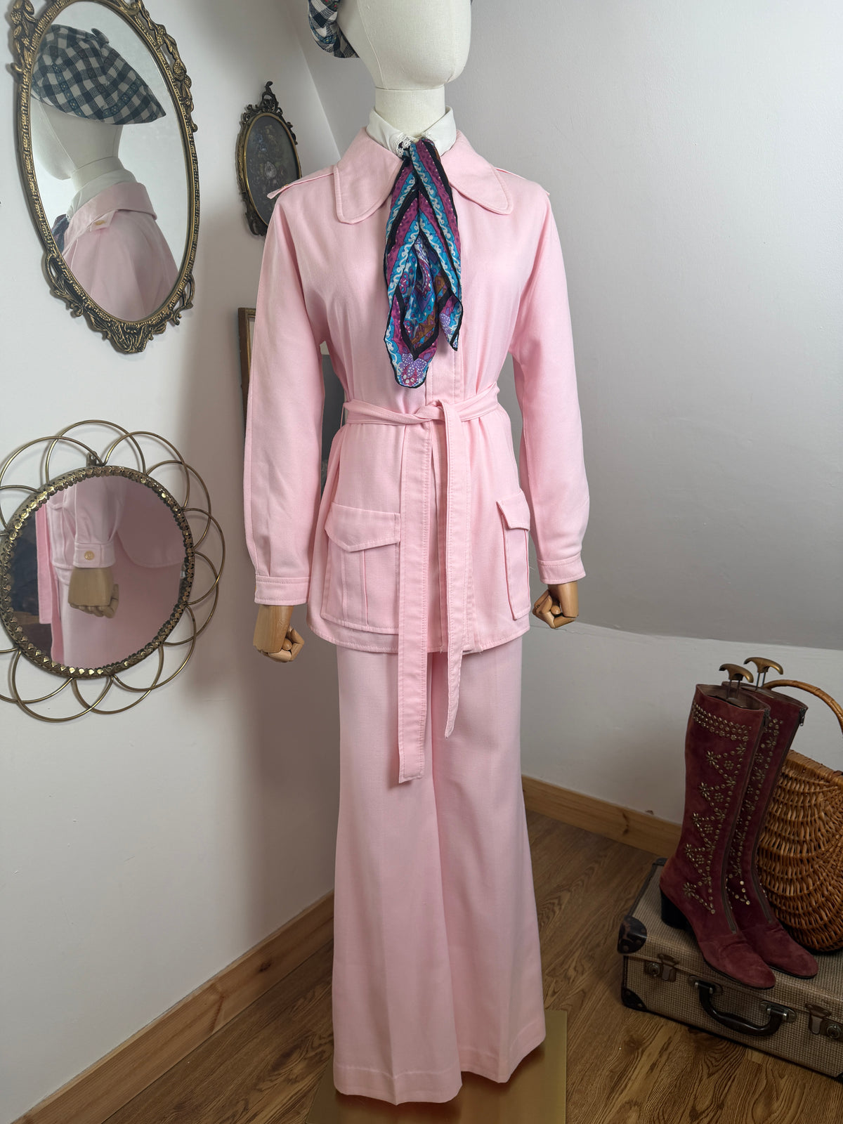 1960s Pink ‘Trevira’ Suit