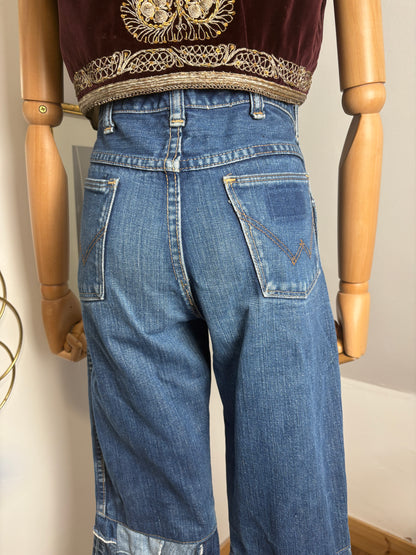1970s Wrangler Windowpane Bellbottoms