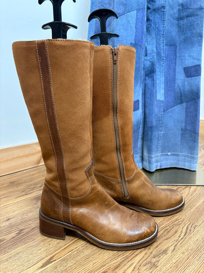 1970s Suede & Leather Campus Boots