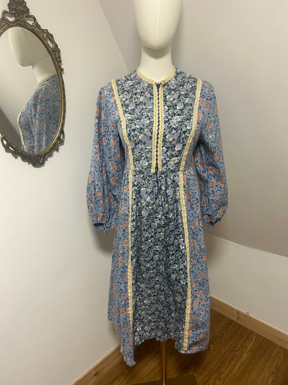 1970s Angela Gore Midi Dress