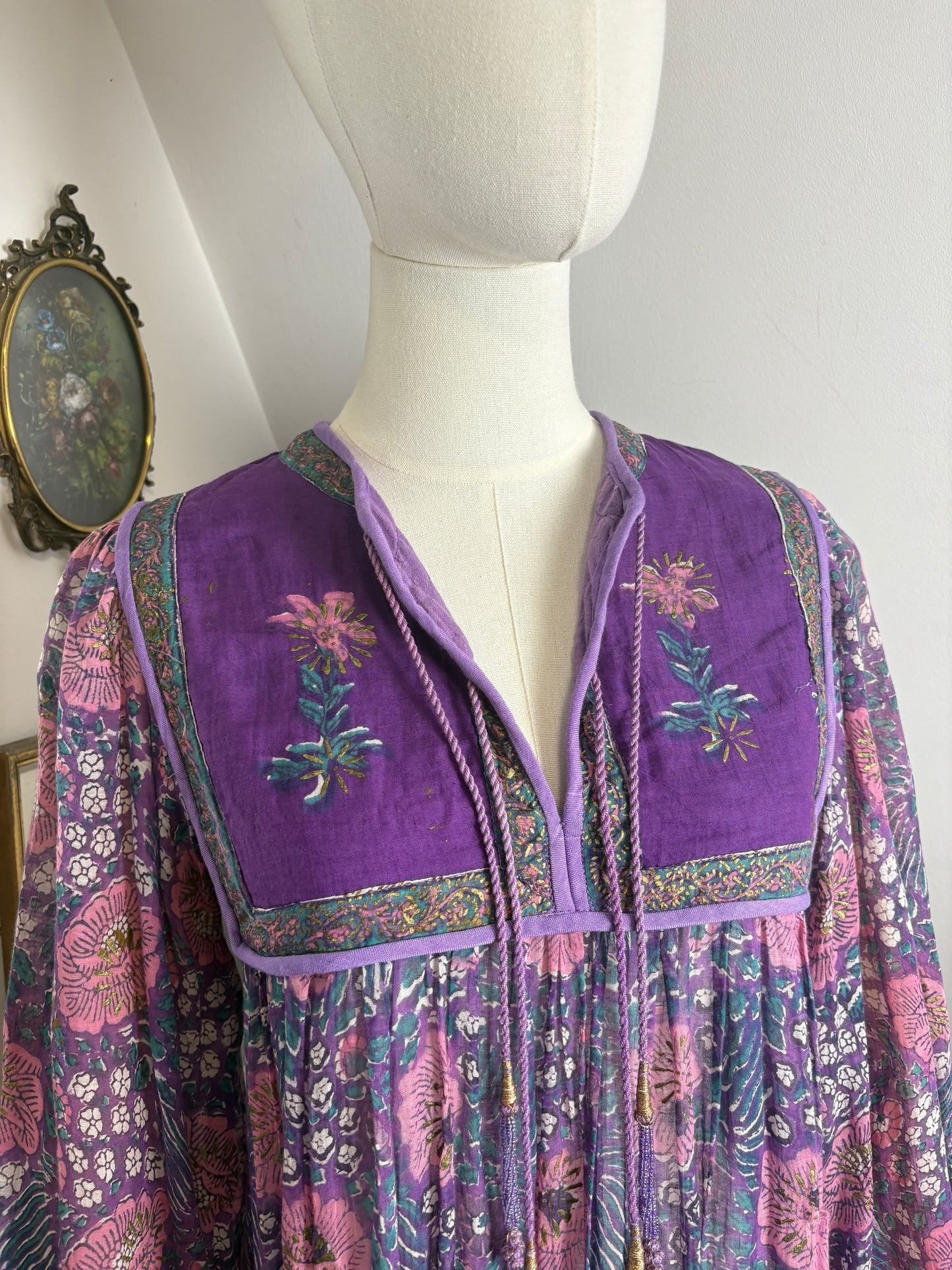 1970s ‘Adini’ Indian Blockprint Dress