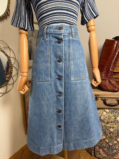 1970s Orange Tab Levi’s Skirt