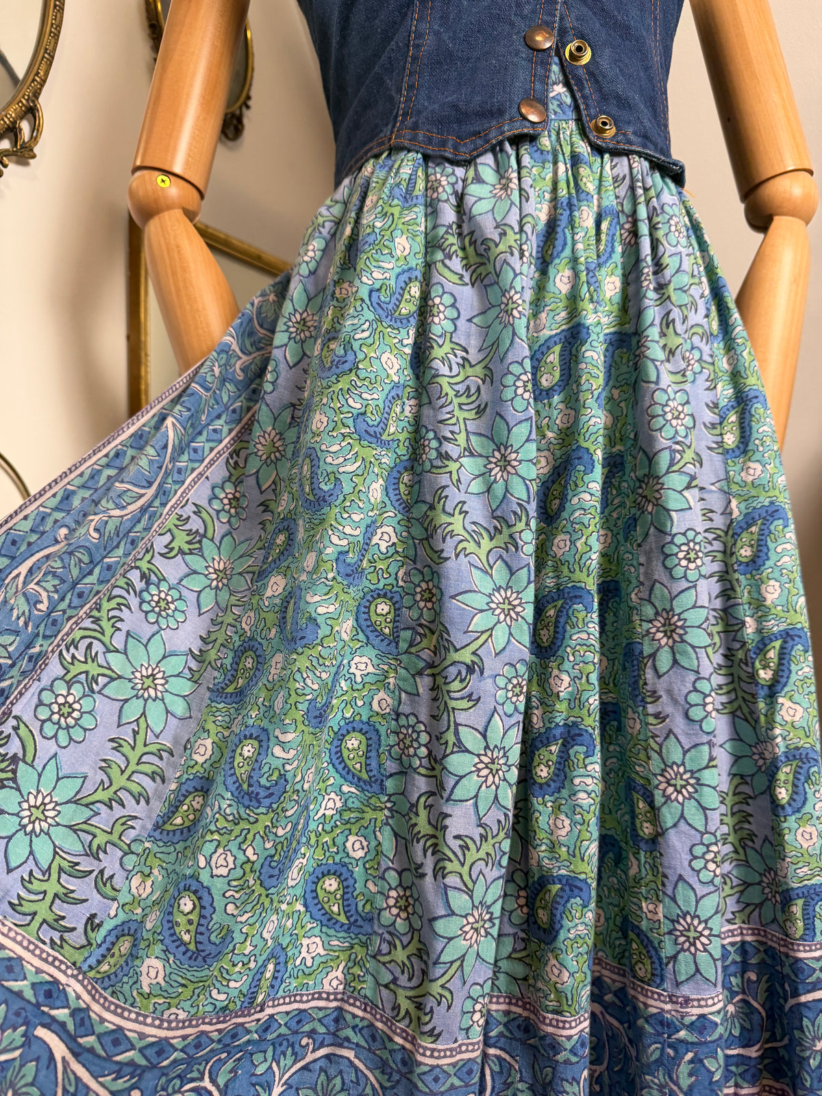 1970s ‘Adini’ Indian Cotton Wrap Skirt