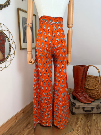 1970s Indian Blockprint Trousers