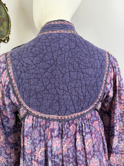 1970s ‘Phool’ Indian Blockprint Dress