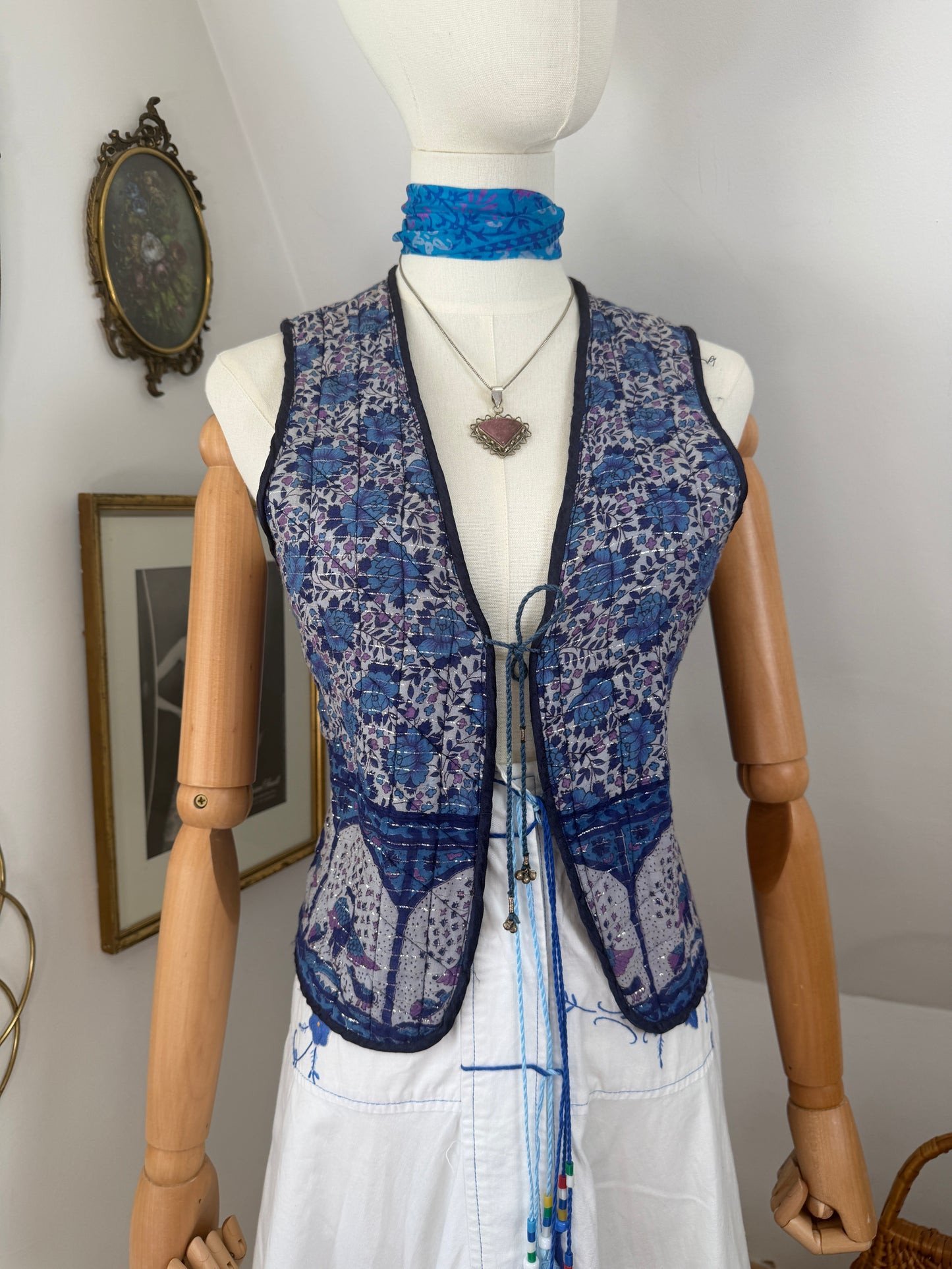 1970s Indian Lurex Waistcoat