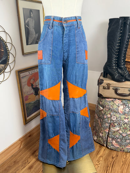 1970s ‘Faded Glory’ Patchwork Flares