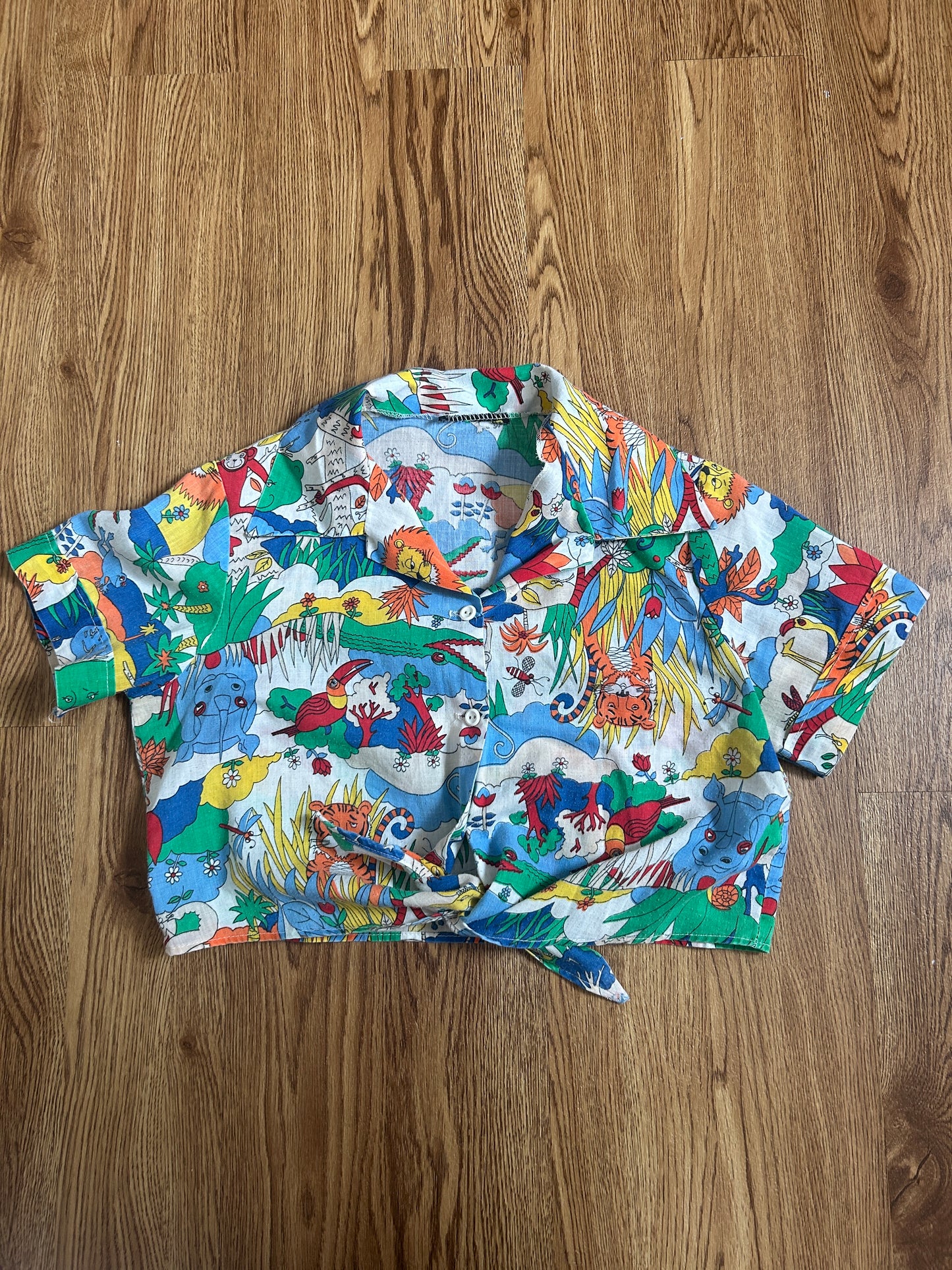 1970s Safari Print Shirt