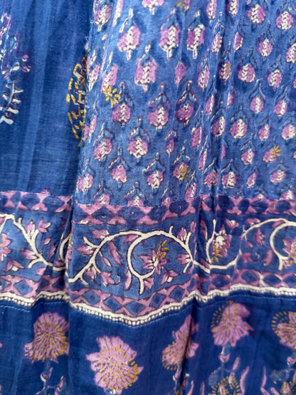1970s ‘Phool’ Blockprint Skirt