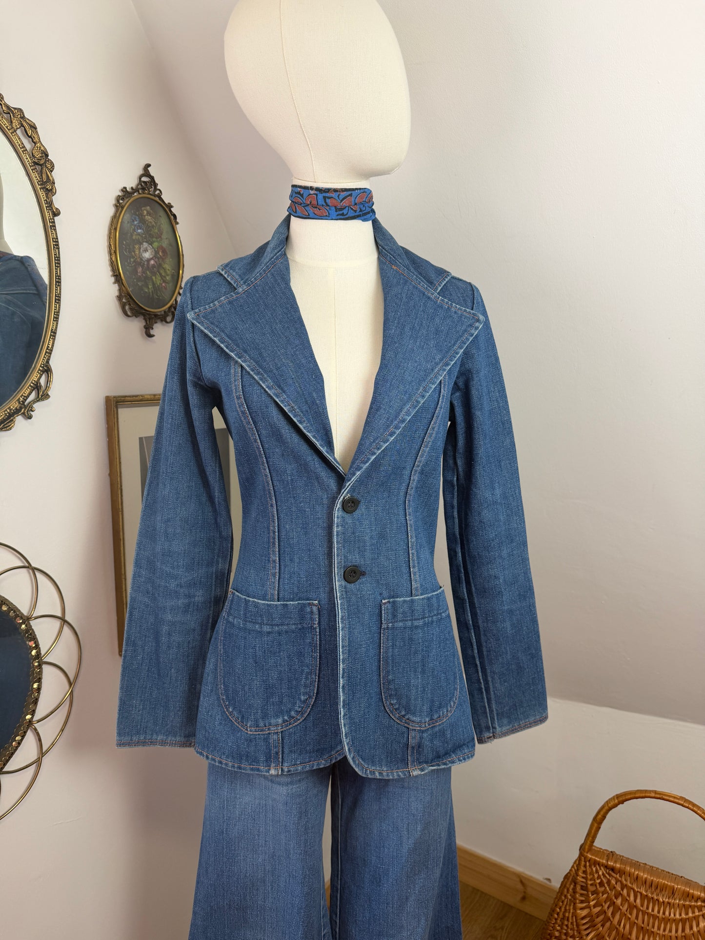 1970s Wrangler Denim Blazer