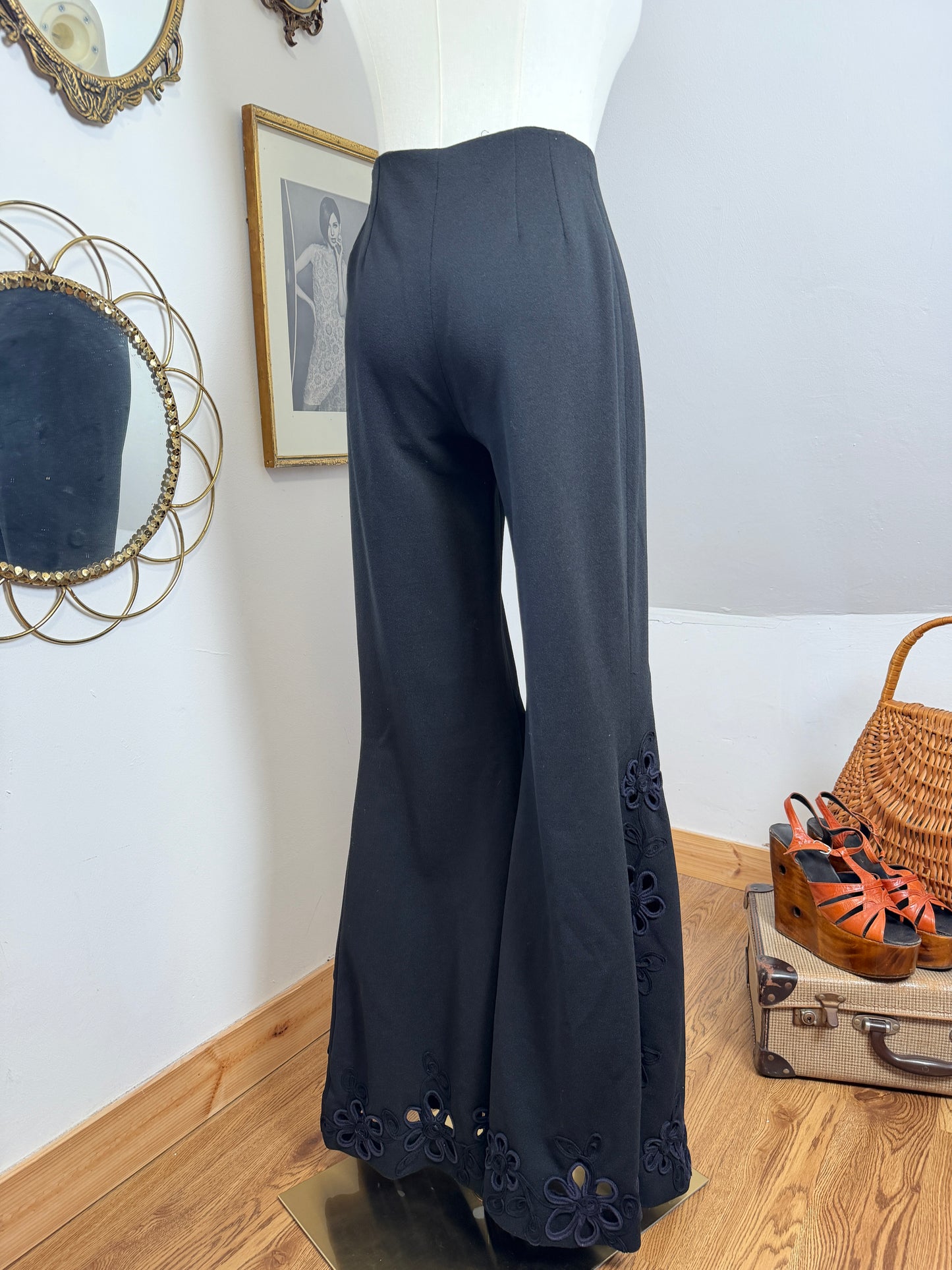 1960s / 70s Floral Cut-Out Flares