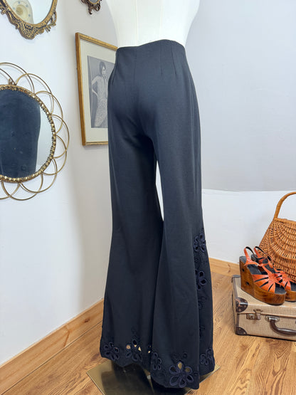 1960s / 70s Floral Cut-Out Flares