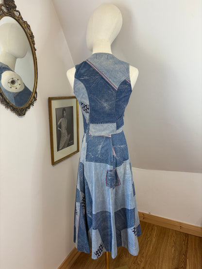 1970’s Patchwork Waistcoat & Skirt Set