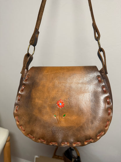 1960s / 70s Tooled Floral Bag