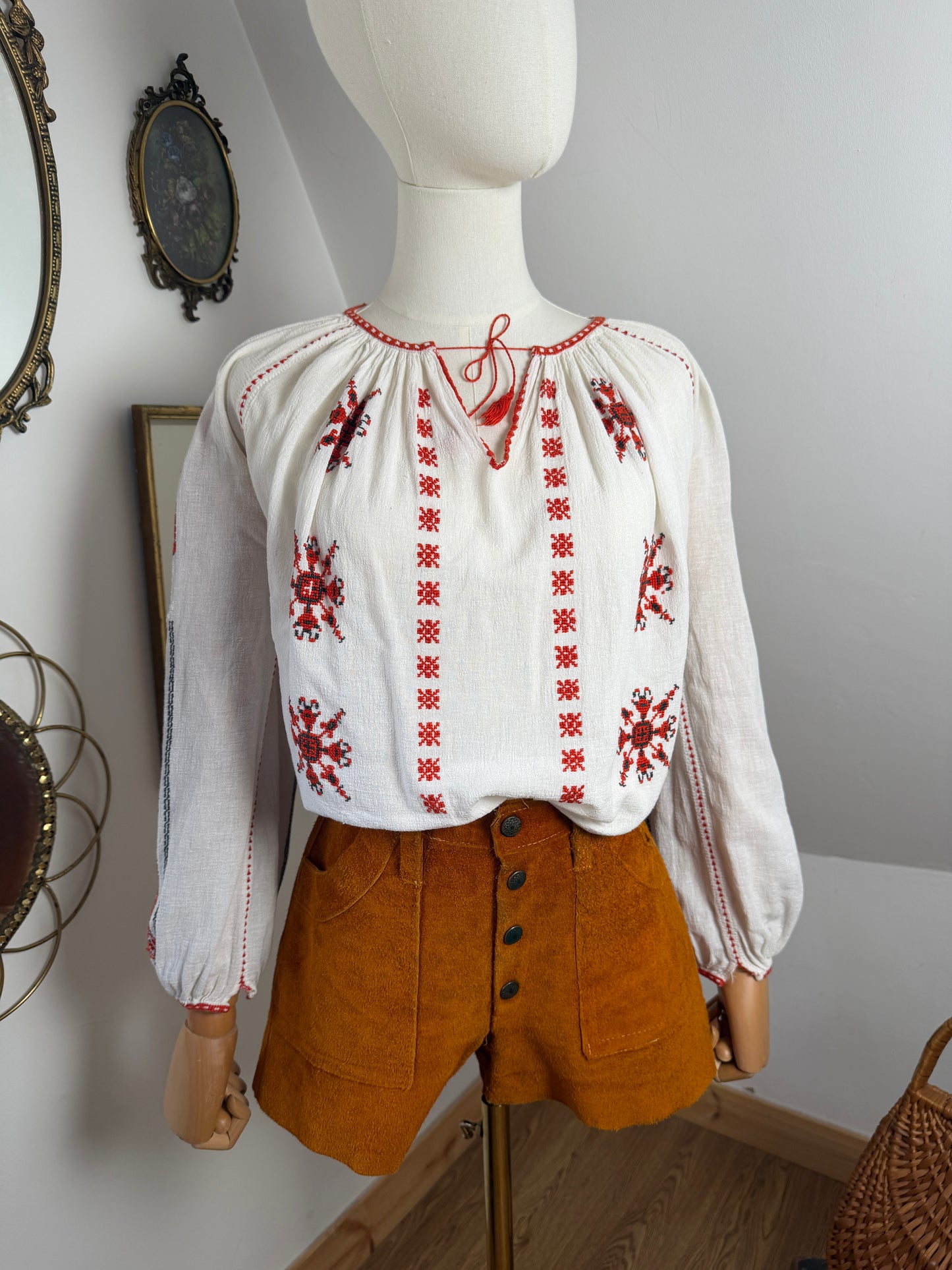 1960s Romanian Cotton Blouse