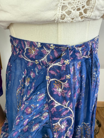 1970s ‘Phool’ Blockprint Skirt