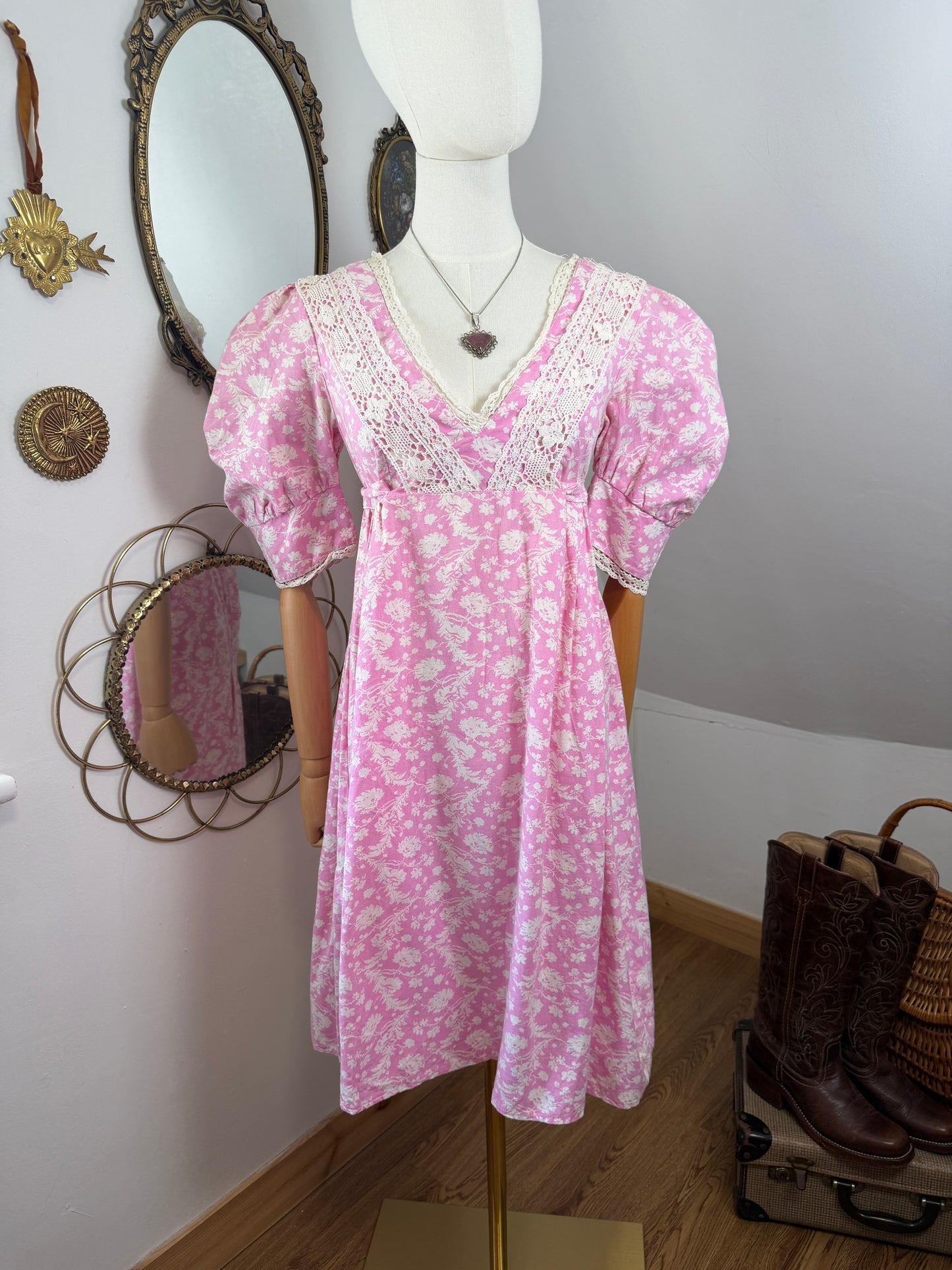 1960s Laura Ashley Midi Dress