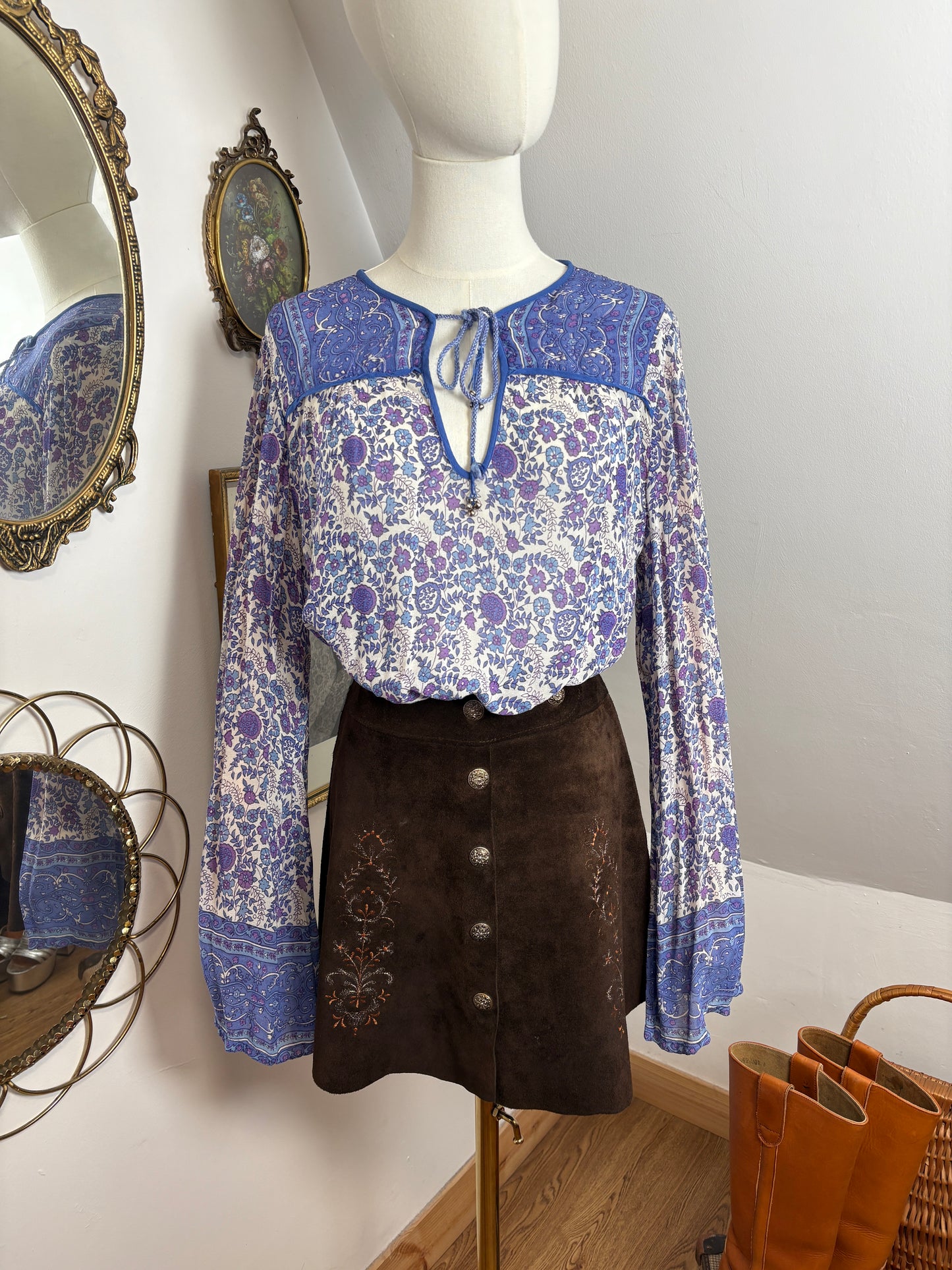 1970s Bohemian Blouse