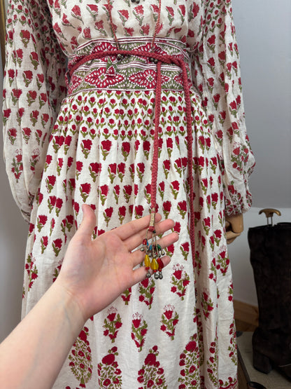 1970s ‘Oasis Trading’ Indian Blockprint Shirt & Wrap Skirt