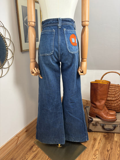 1970s Patched Bellbottoms