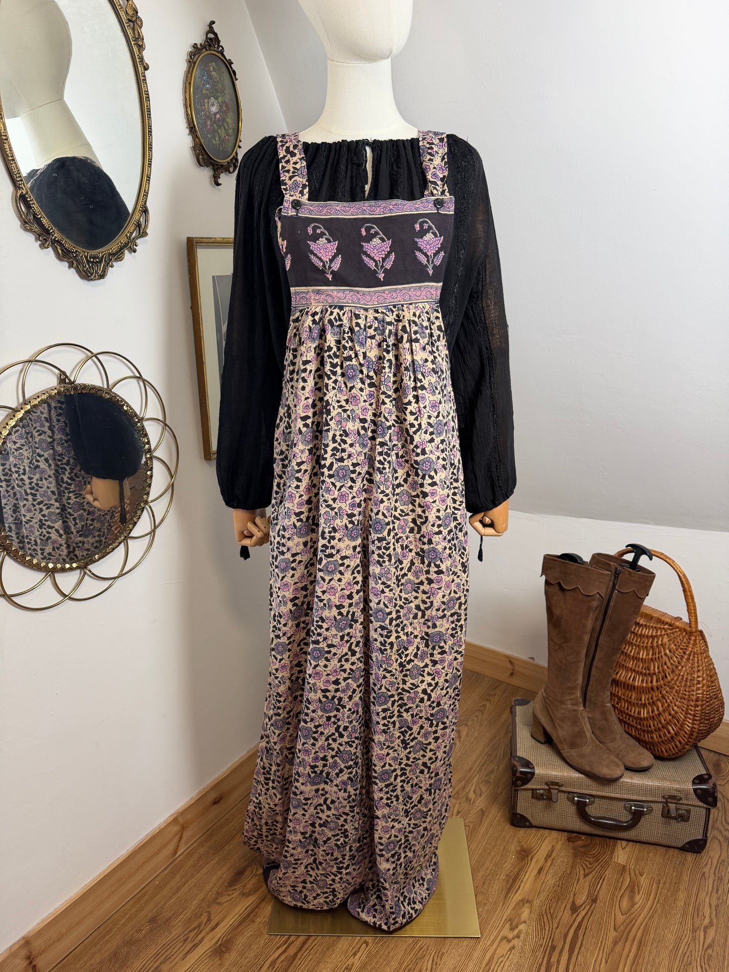 1970s Indian Cotton Jumpsuit