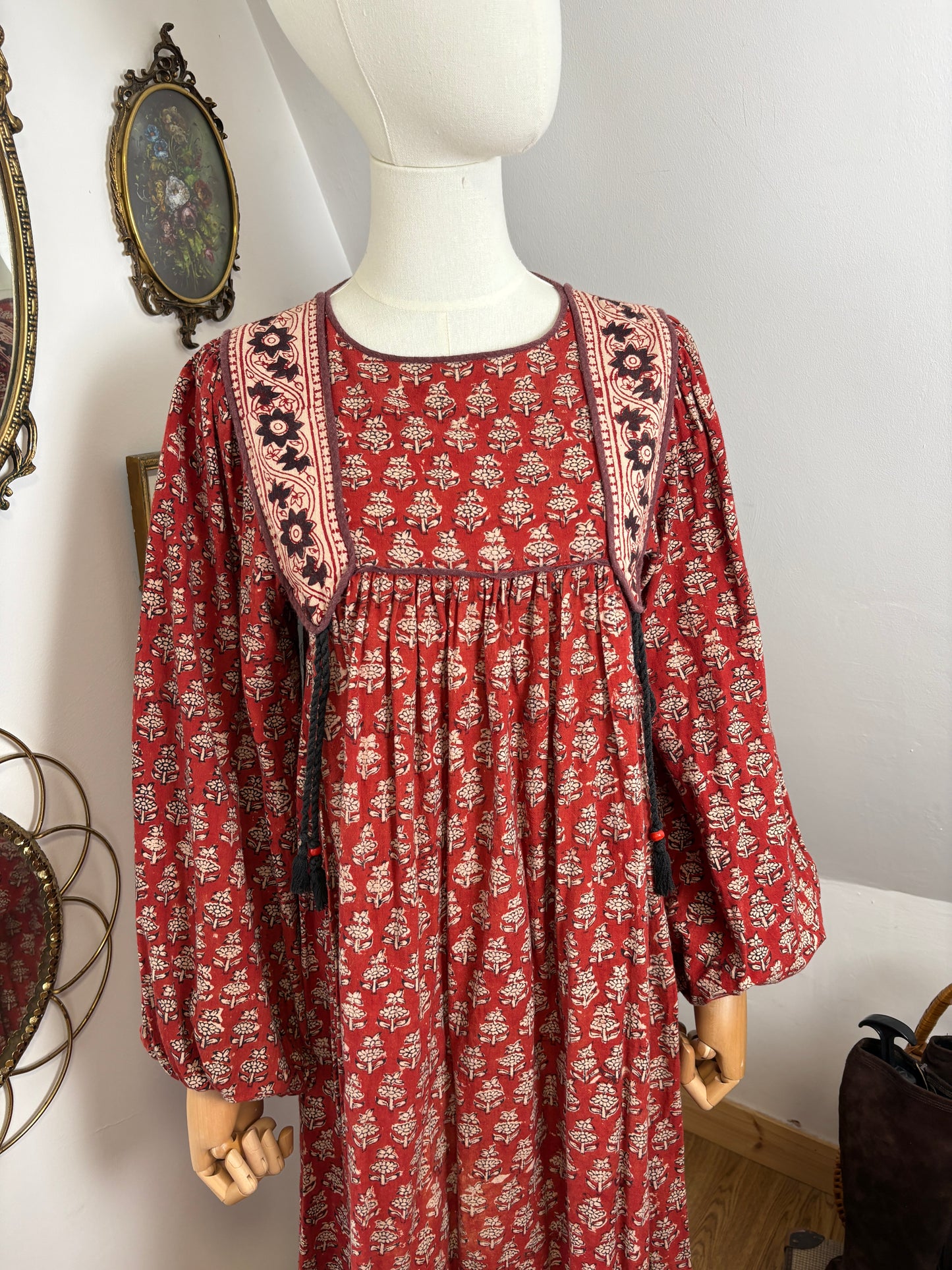 1970s ‘Phool’ Indian Cotton Dress