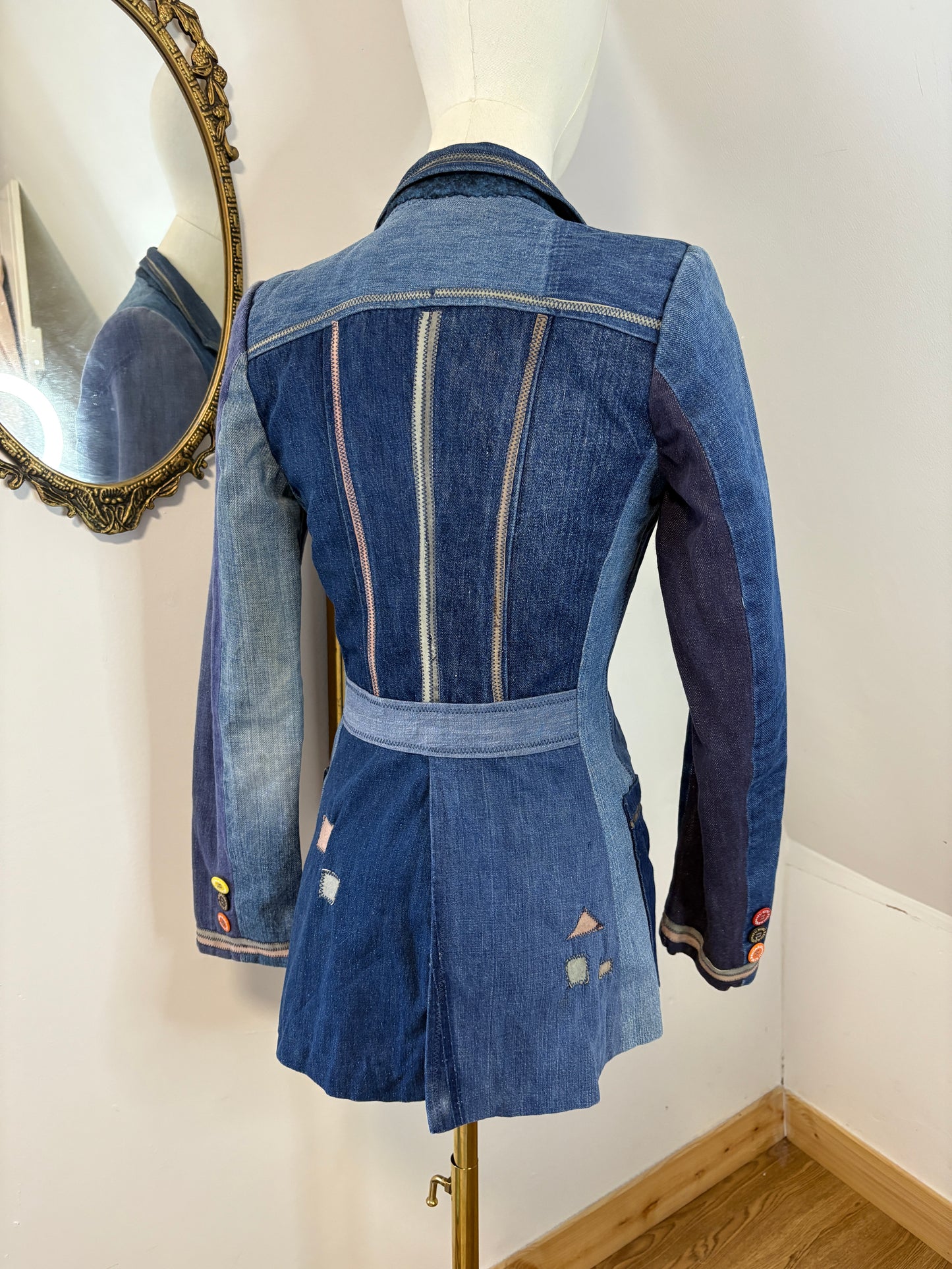 1970’s ‘Miura’ Denim Patchwork Blazer