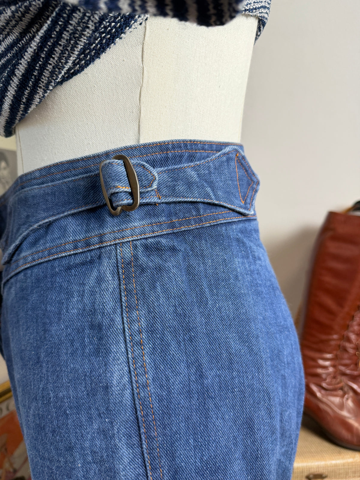 1970s Indigo Bellbottoms