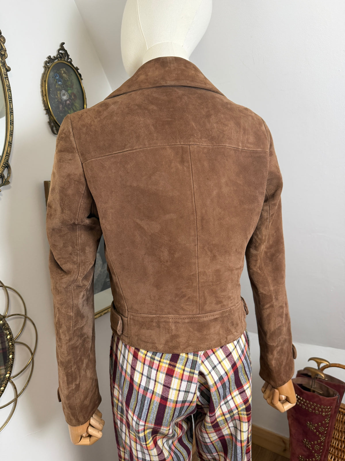 1960s Suede Cropped Jacket