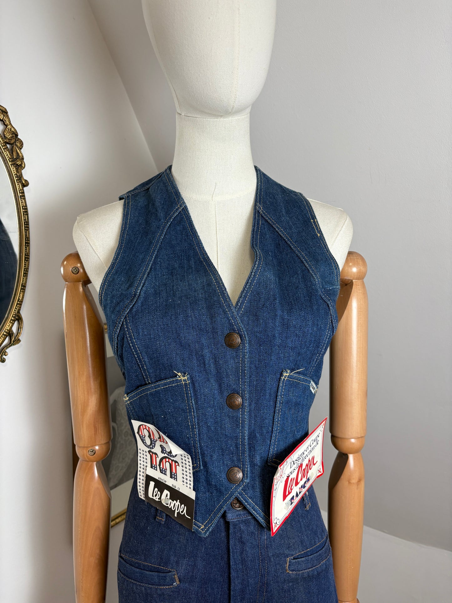 1970s Lee Cooper Denim Vest