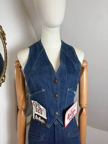 1970s Lee Cooper Denim Vest