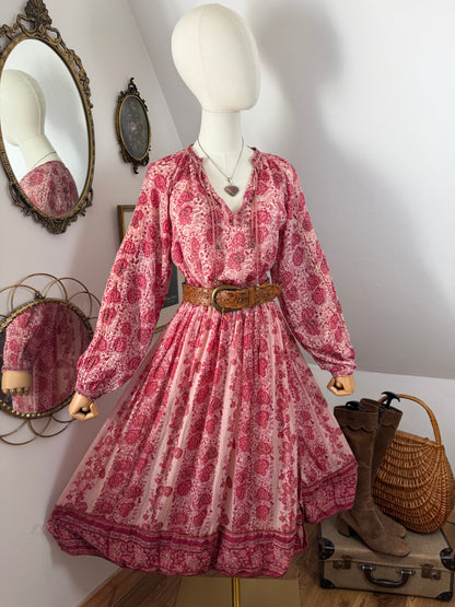 1970s ‘Phool’ Blockprint Shirt & Wrap Skirt