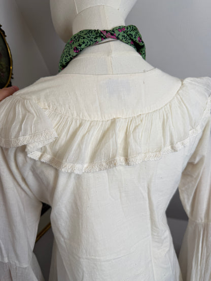 1970s Cotton Angel Sleeve Top
