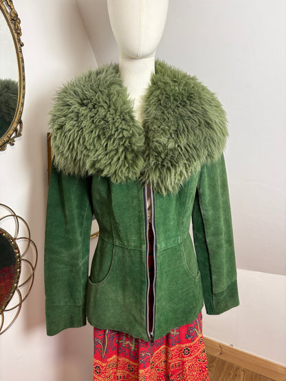 1970s Green Suede Jacket