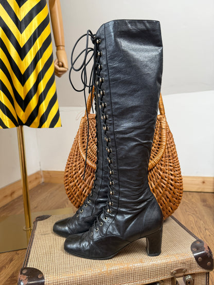 1980s ‘Martine Sitbon’ Lace Up Boots