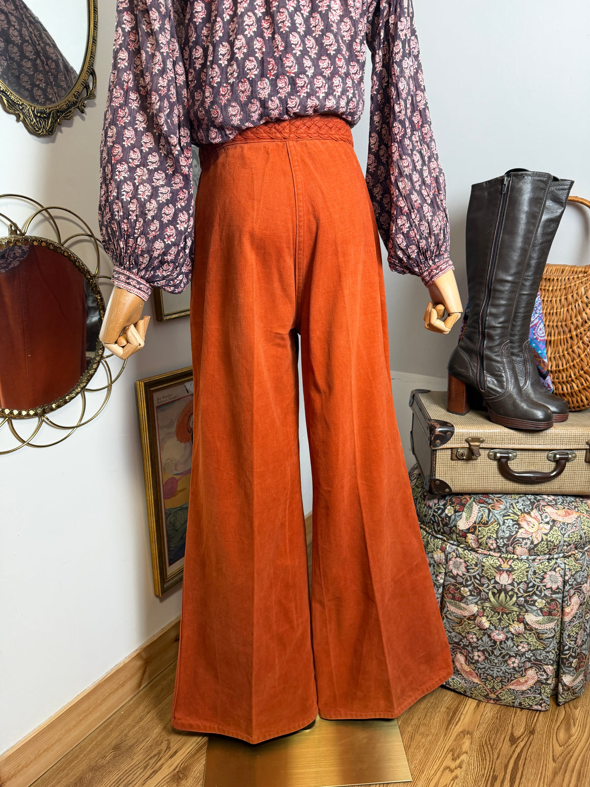 1970s Braided Orange Bells