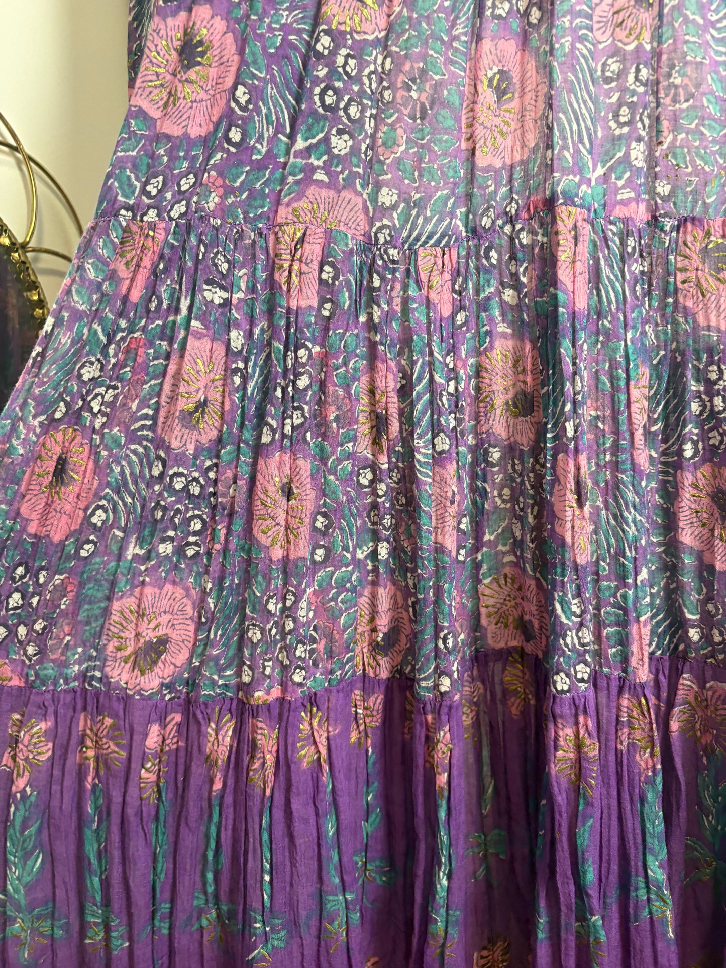 1970s ‘Adini’ Indian Blockprint Dress