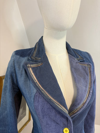 1970’s ‘Miura’ Denim Patchwork Blazer