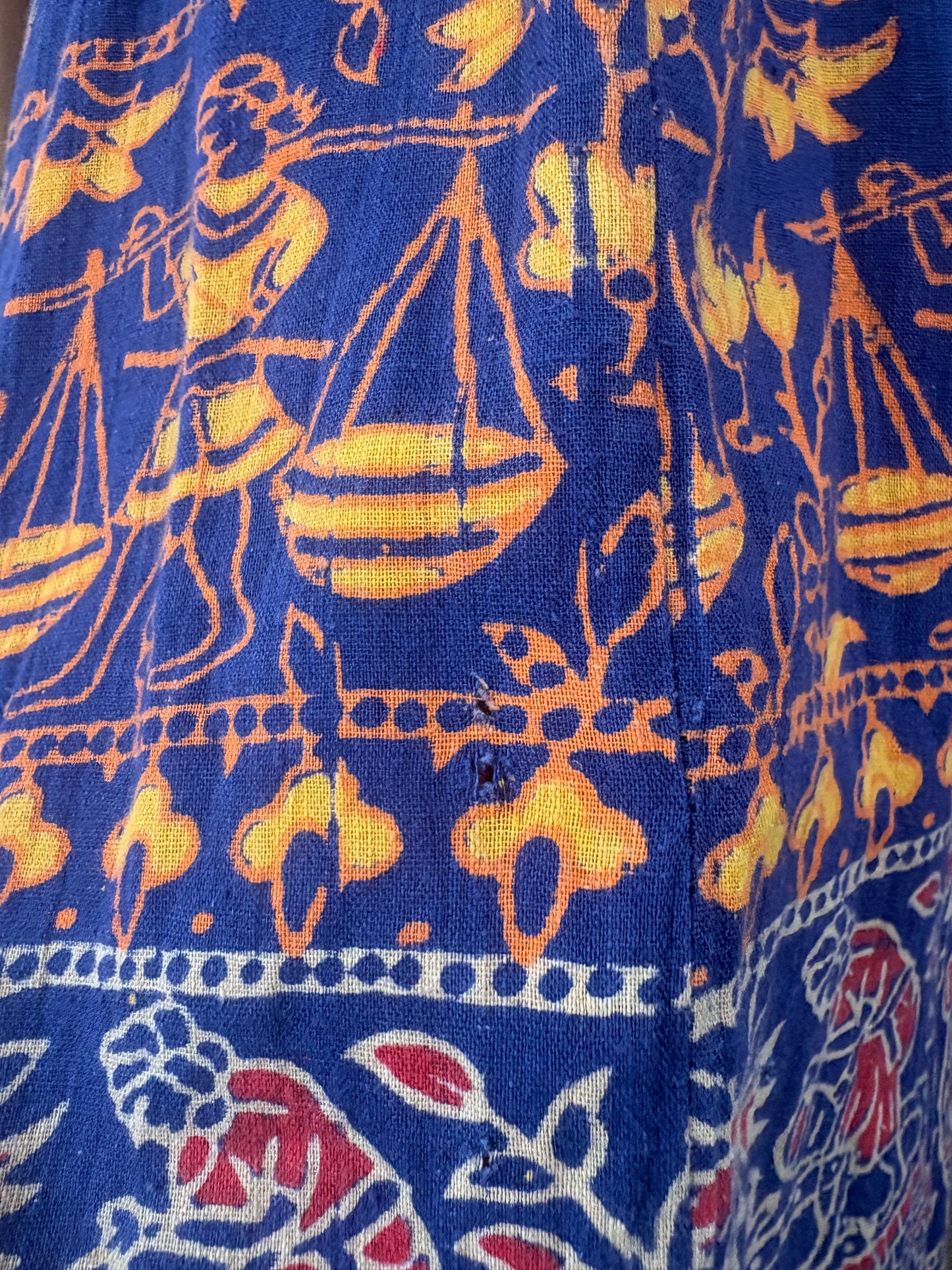 1970s Indian Blockprint Sundress