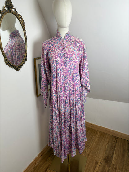 1970’s Purple Block-print Kaftan