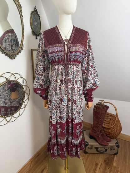1970s Indian Block-print Dress