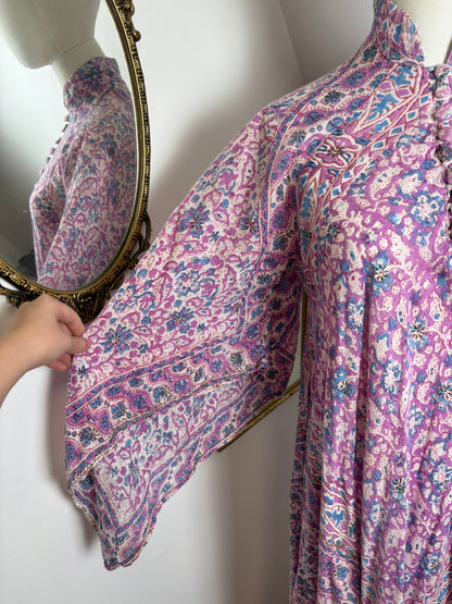 1970’s Purple Block-print Kaftan