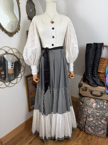 1970s ‘Jean Varon’ Checkerboard Dress
