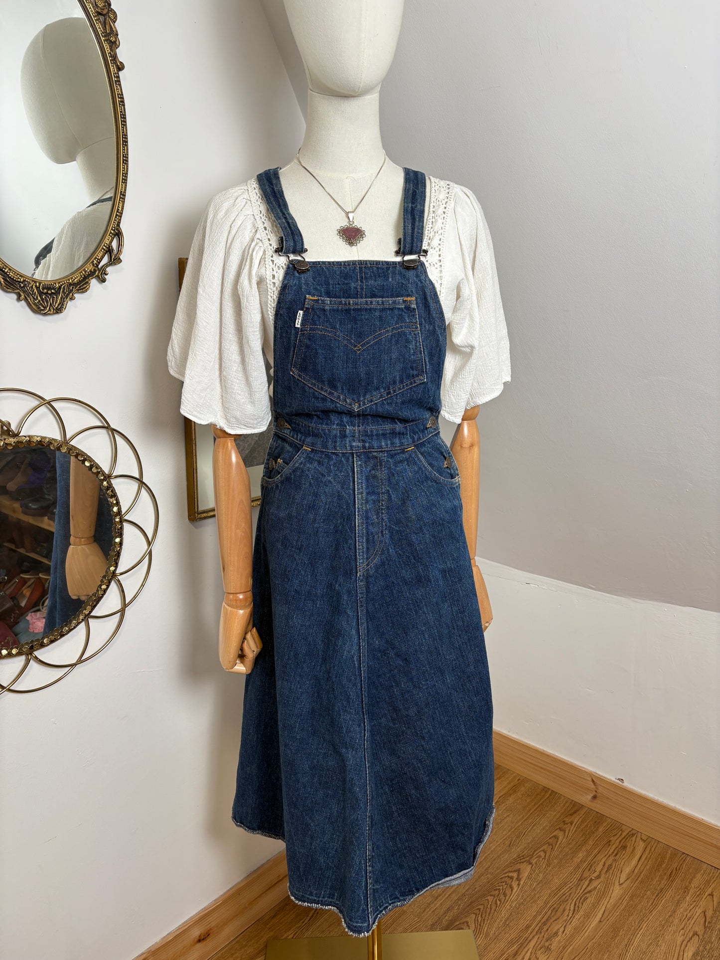 1970s White Tab Levi’s Dress